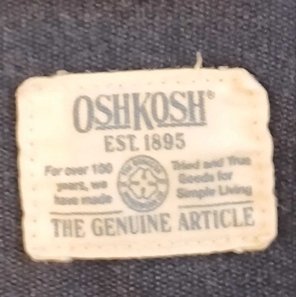 OshKosh B’gosh Lined Navy Overalls – Size 24 Months – Fleece‑Lined Cargo Style